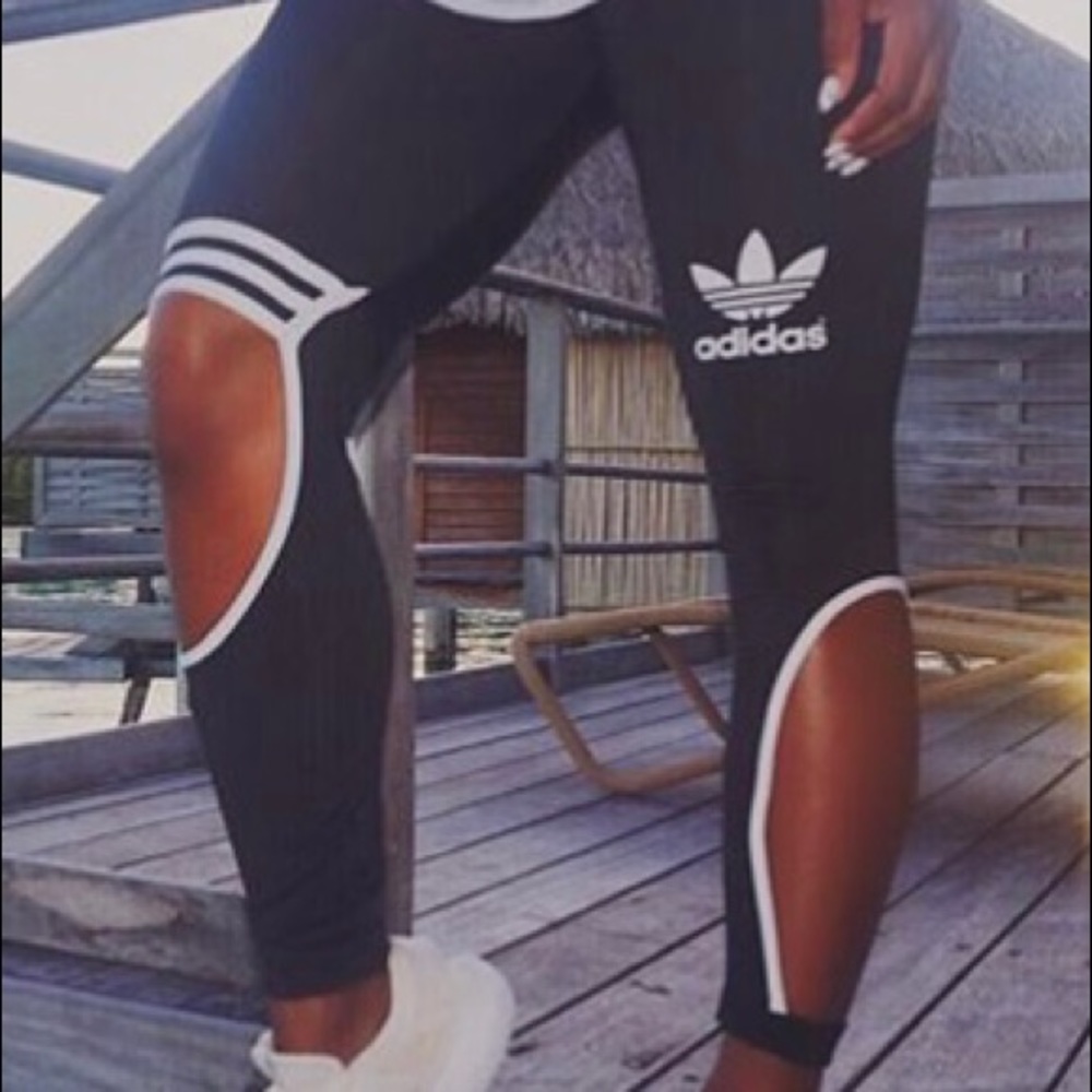 Adidas Originals Rita Ora 3 Stripe Cut Leggings UK size 8 (US 4)